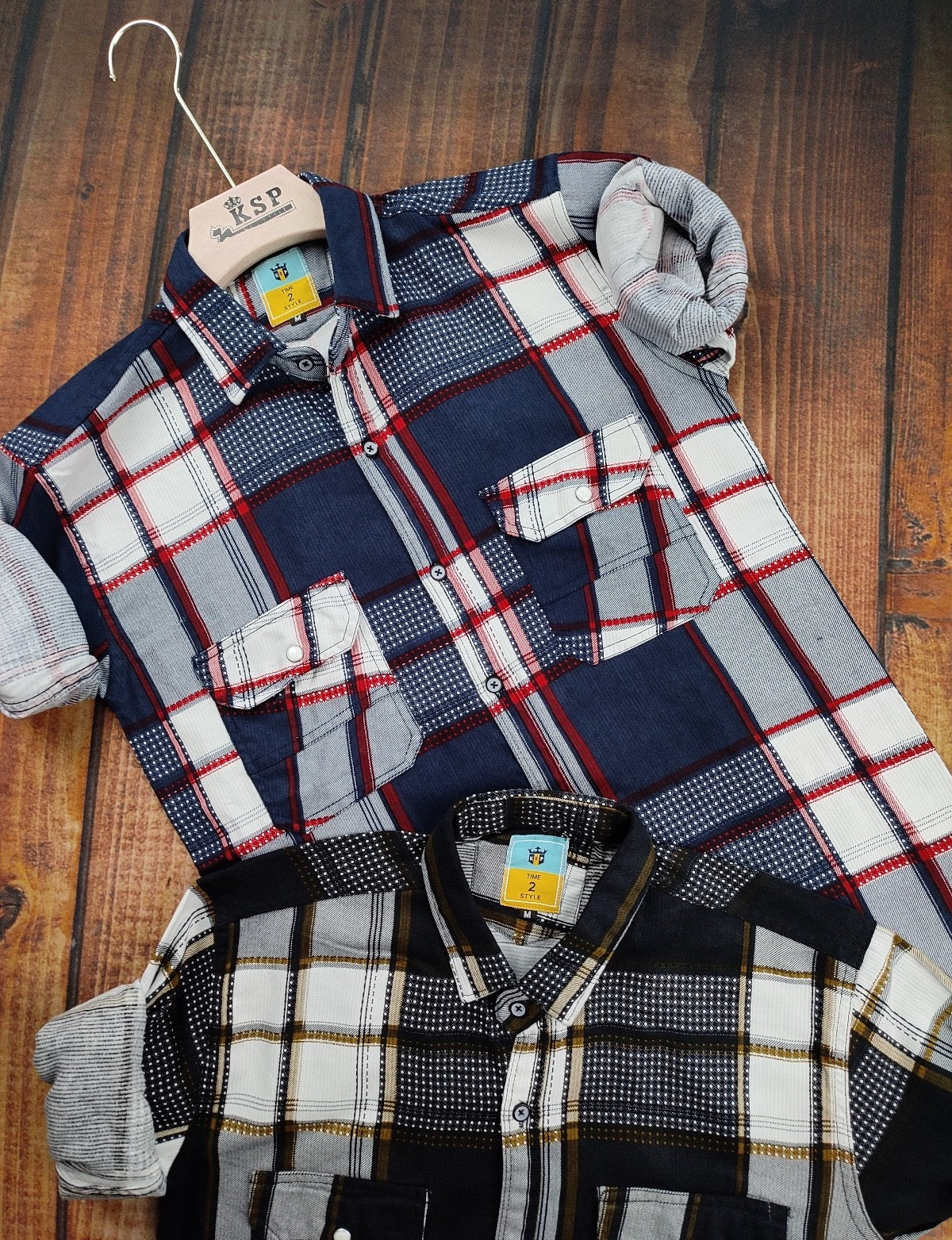 KSP 2 POCKETS CHEXS SHIRT