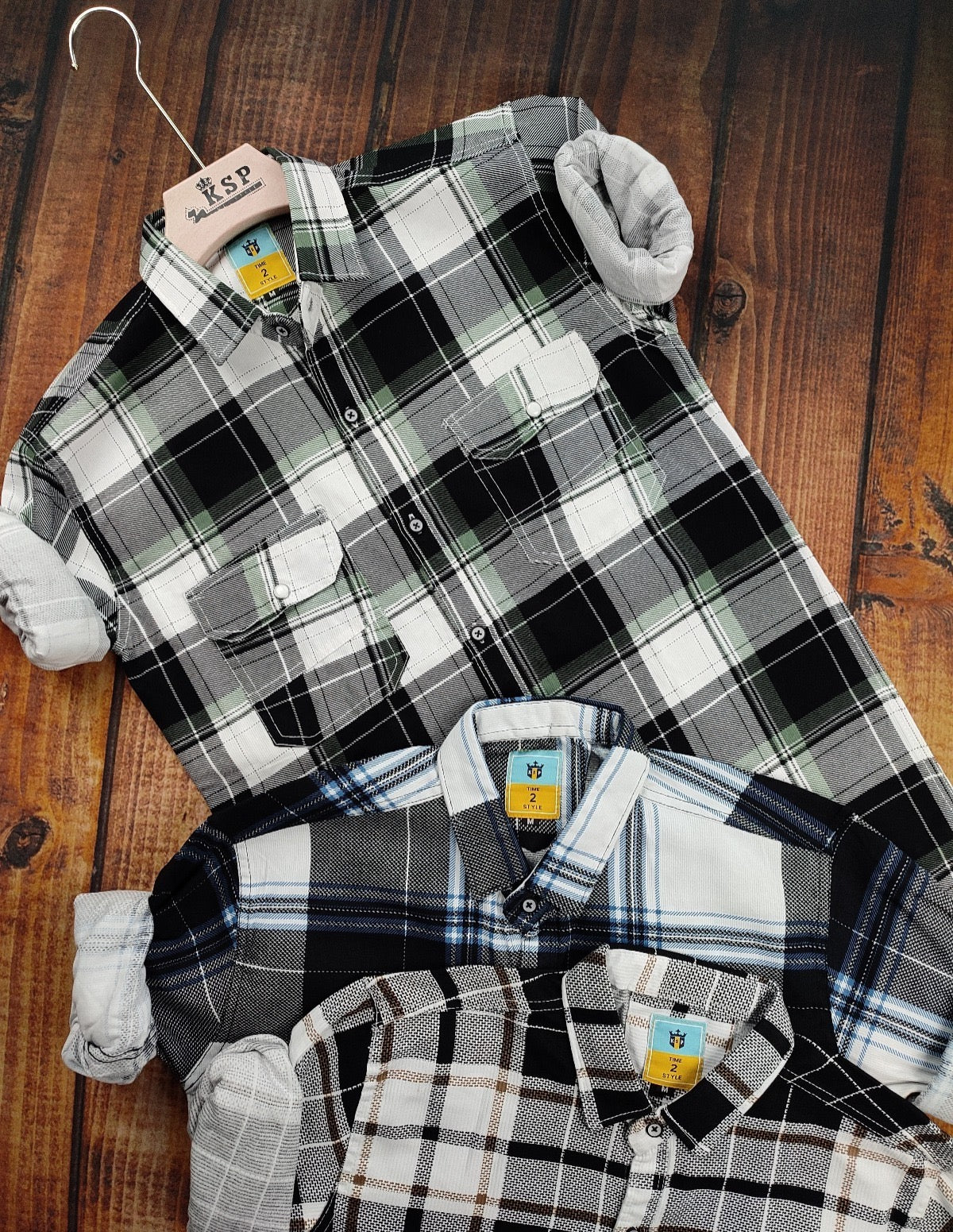 KSP 2 POCKETS CHEXS SHIRT
